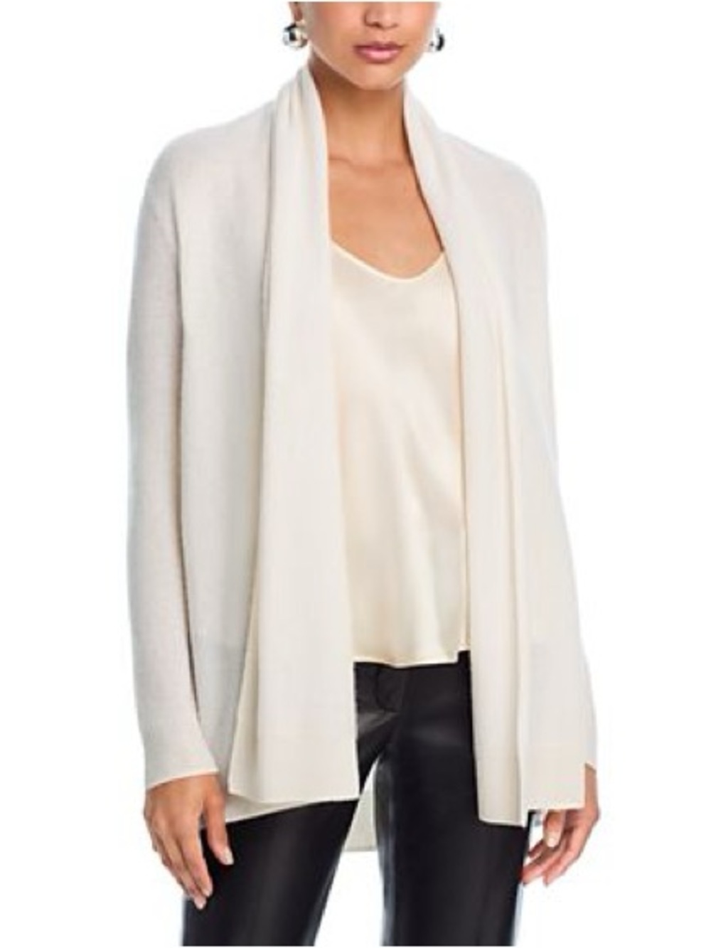 100% Cashmere Bloomingdale’s Open Front Cardigan